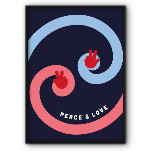 Peace & Love Canvas Print