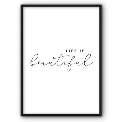 Life Is Beautiful Canvas Print