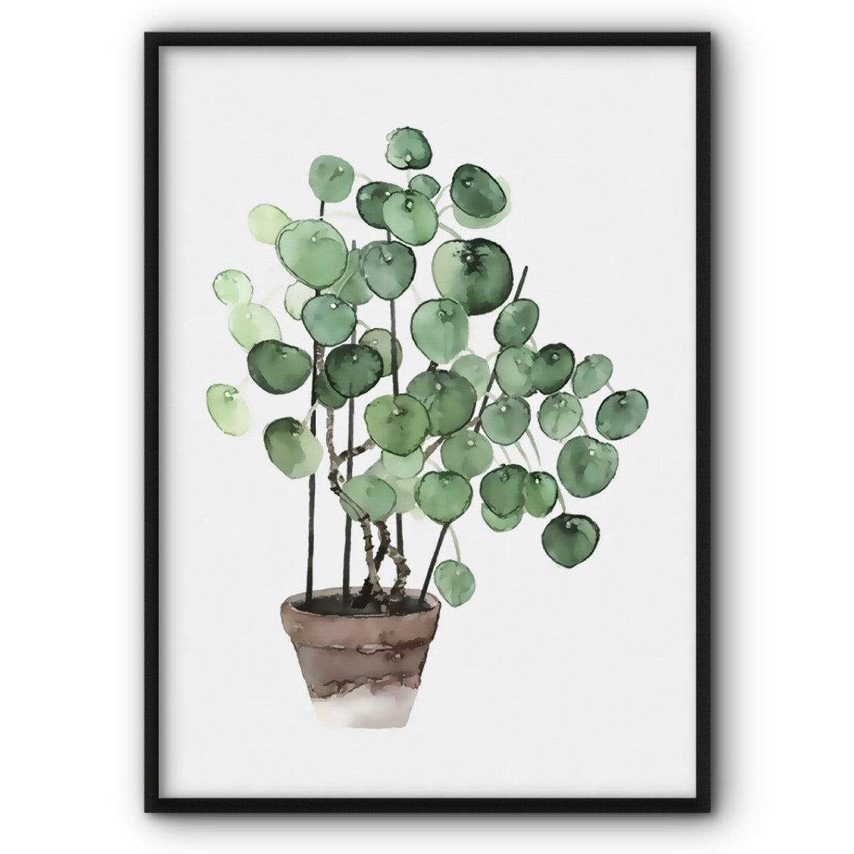 Green Leaf Plant No1 Canvas Print Wall Art Poster – The Style Habitat