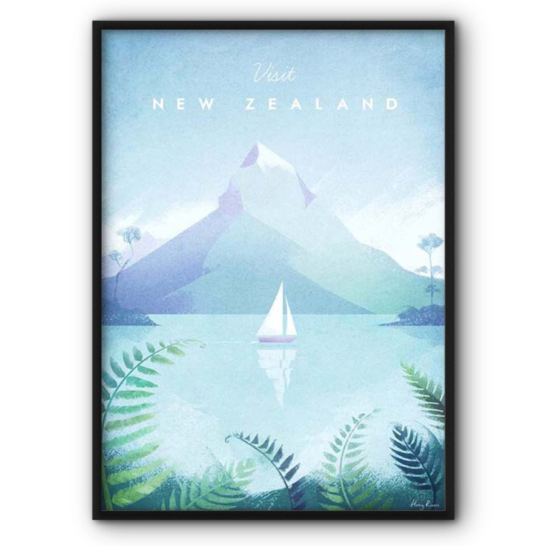 New Zealand Canvas Print Wall Art Poster The Style Habitat