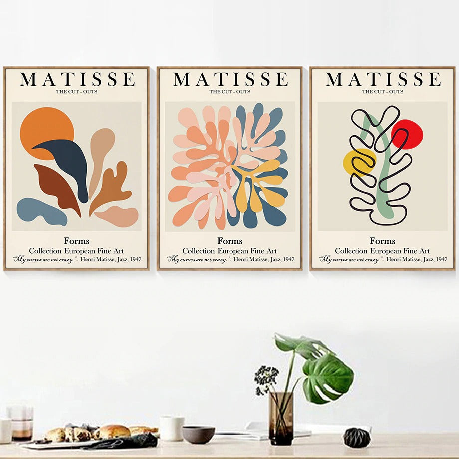 Matisse The Cut-Outs No4 Canvas Print Poster Classic – The Style