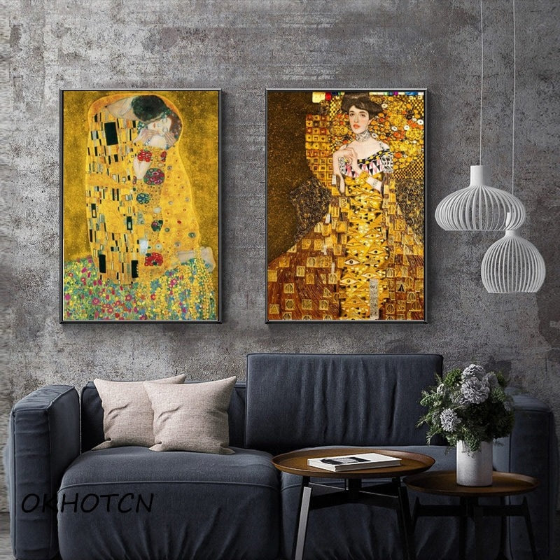 Klimt Green Art Hoe Canvas Posters - Shop Online on Klimt Green Art Hoe Canvas Posters - Shop Online on