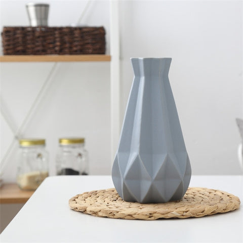 Grey Scandi Porcelain Vase