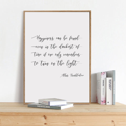 Happiness Quote Canvas Print