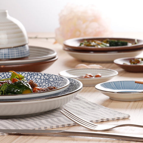 Oriental Style Round Dinner Plate
