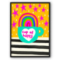 Cup of Happy Canvas Print