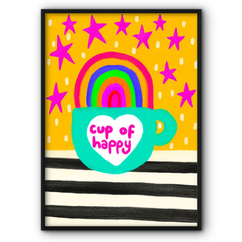 Cup of Happy Canvas Print