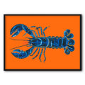 Scorpion On Orange Canvas Print
