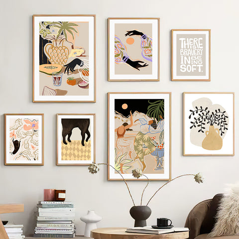 Woman And Yellow Flower Canvas Print