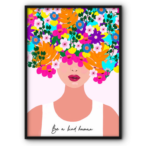 Be a Kind Human Canvas Print