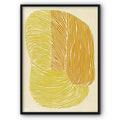 Abstract Art In Yellow and Ochra Canvas Print
