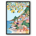 Amalfi Coast With Lemon Trees Canvas Print