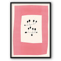 Abstract Art In Pink and Black Canvas Print