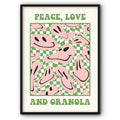 Peace Love And Granola Canvas Print