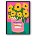 Sunflowers In Anchovies Canvas Print