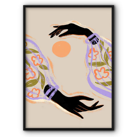 Delicate Hands' Dance Canvas Print