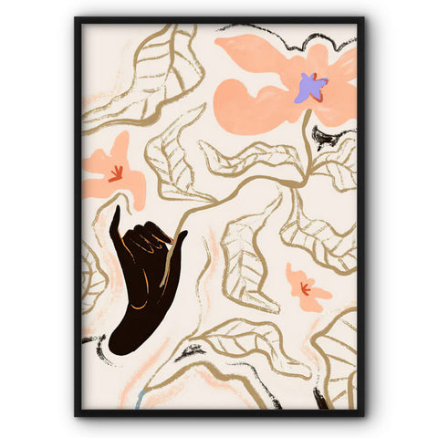 holding-a-flower-canvas-print