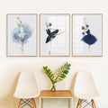 Watercolour Ballerina No3 Canvas Print