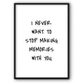 I Never Want To Stop Canvas Print