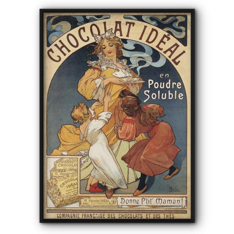 Mucha Chocolate Ideal Canvas Print