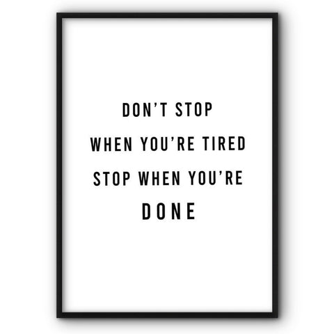 Don't Stop Canvas Print