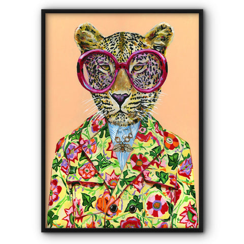 Fabulous Fashionista Leopard Canvas Print