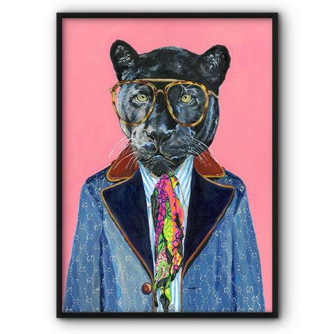fabulous-fashionista-black-panther-canvas-print
