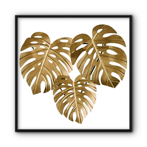 golden-monstera-leaves-no3-canvas-print