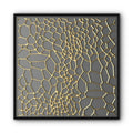 Golden Web Pattern Canvas Print