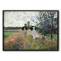 Monet The Poppy Field No2 Canvas Print