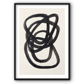 Abstract Lines In Black Canvas Print