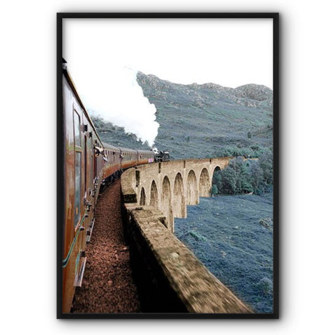 Train On Stonebrige Railway Canvas Print
