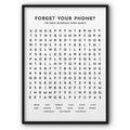The Great Bathroom Word Search Canvas Print