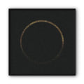 Golden Circle On Black Canvas Print