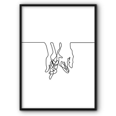 holding-pinkies-line-art-canvas-print