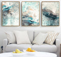 Abstract Art In Blue Canvas Print #2