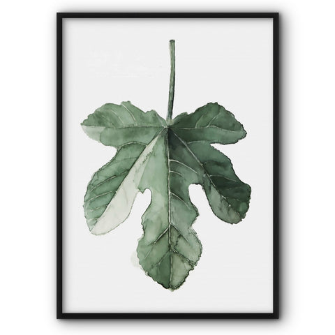 Green Leaf Plant No7 Canvas Print