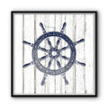 Nautical Wheel Art Canvas Print