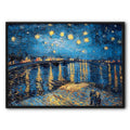 Van Gogh Starry Night Over The Rhone Canvas Print