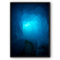 Blue Ice Tunnel Canvas Print