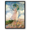 Monet Woman With Parasol Canvas Print