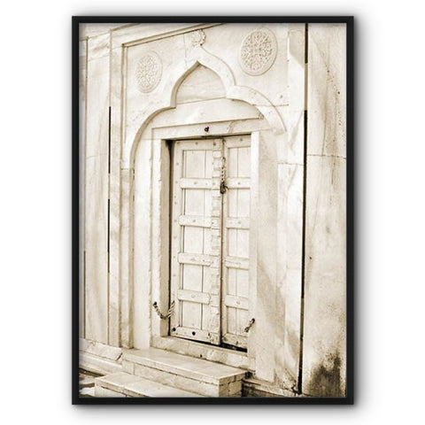 White Mosque Door No2 Canvas Print