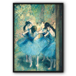 Edgar Degas Dancers In Blue Canvas Print