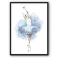 Watercolour Ballerina No2 Canvas Print