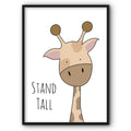 Stand Tall Giraffe Canvas Print