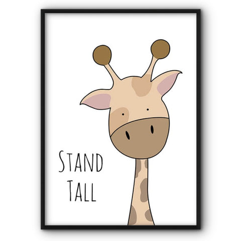 Stand Tall Giraffe Canvas Print