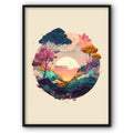 Magical Pink Forest No2 Canvas Print