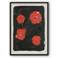 Four Red Flowers Canvas Print