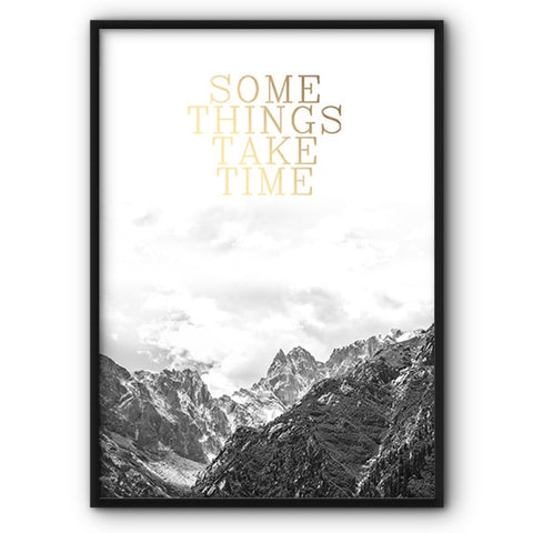 Some Things Take Time Canvas Print