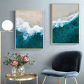 Turquoise Seashore Canvas Print 2